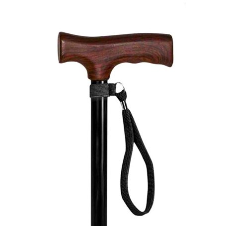 Lifeswonderful - Sangle Dragonne Courroie pour Canne Bâton de Marche (Noir)