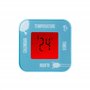 Tinc Alarme numérique pour Enfants, température, Date et minuterie, Rotatif, Bleu, Petite Taille