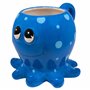 Crockery Critters Tasse de poulpe de créatures de vaisselle de Deluxebase. Tasse formée mignonne et animale de nouveauté pour de