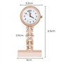 Montre Gousset d'infirmière en métal avec Broche - Ton Or Rose