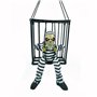 TRIXES Squelette d'halloween Effrayant en Cage, Accessoire de Maison hantée avec Voix hurlante, créature de Cauchemar
