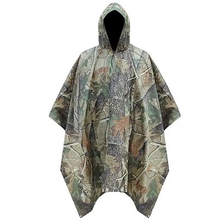 TRIXES Poncho de pluie imperméable camouflage