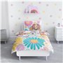 Housse de Couette Officielle Paw Patrol pour lit d'enfant | Motif Fleurs et Skye réversible 2 côtés avec taie d'oreiller Assorti