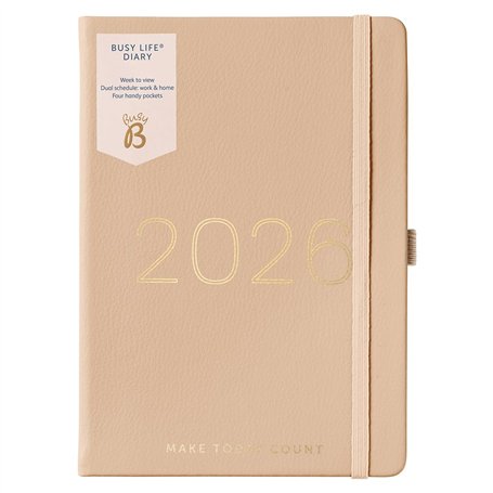 Busy B - Agenda Busy Life 2026 - Planificateur semainier A5 pour les étudiants