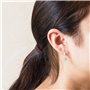 Philip Jones Boucles d'oreilles en aventurine verte avec carte de citation