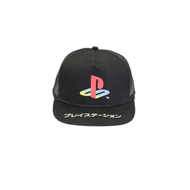 AIDA'S Casquette Playstation Edition Limitée – Design avec bord plat et dos transparent – réglable pour enfants et adultes, Noir AIDA'S Casquette Playstation Edition Limitée – Design avec bord plat et dos transparent – réglable pour enfants et adultes