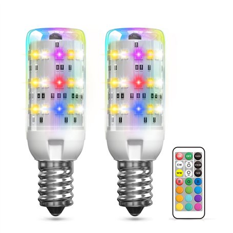 BrightWish Ampoule LED RGB E14 avec Télécommande