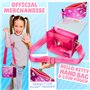 Hello Kitty Sac à Main Sac Bandoulière Fille Ado avec Kuromi Pochette Zippée Porte Monnaie Sangle Réglable Cadeau pour Elle
