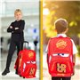 Disney Cars Valise Enfant Sac de Voyage à roulettes Lightning McQueen Trolley Bag Léger Sac à Dos Enfant Vacances École 42 x 30 