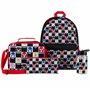 SONIC THE HEDGEHOG Sac à Dos Enfant Ensemble 4 Pièces avec Gourde Enfant 400ml Trousse et Sac Repas Isotherme École Shadow