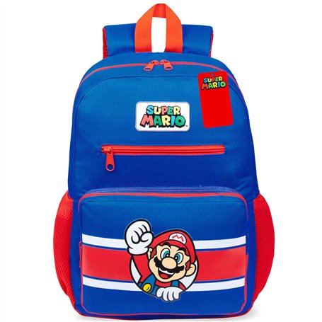 Super Mario Sac a Dos Enfant Garçon Fille Cartable Scolaire 6 Compartiments Sac Primaire Voyage Rentrée Cadeau Gamer