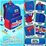 Super Mario Sac a Dos Enfant Garçon Fille Cartable Scolaire 6 Compartiments Sac Primaire Voyage Rentrée Cadeau Gamer