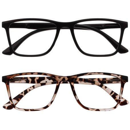 OPULIZE NYX Lunette anti lumiere bleue femme & homme - Lunette Loupe Ecran/Gaming - Lot de 2 - Anti-éblouissement