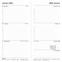 Letts of London Agenda semainier 2026 format portrait classique avec rendez-vous – Noir 26-T35SUBK