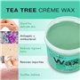 Mylee Cire a crème d'arbre à thé pour peaux sensibles, 450 g - Idéal pour tout le corps - Peut être utilisé au micro-ondes et ut