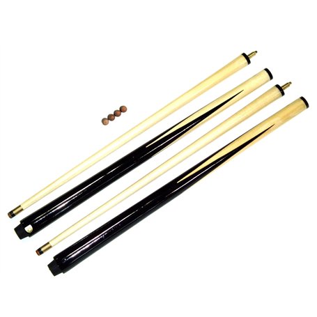 SGL 2 x 2 Pièces Queue de Billard Court 36" Vert Idéal pour Enfants et Petits Espaces + 4 Conseils Gratuits