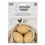 Oeufs Ersatz – Faux œufs de Poule et de volaille réalistes – Imitation d'œufs factices lestés pour nichoirs – Encourage la Ponte