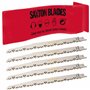 Saxton - 5 Lames de scie sabre de 240mm R1021L pour outil Bosch