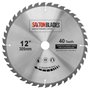 Saxton TCT TCT30540T Lame pour scie circulaire à bois 305 x 30 mm x alésage x 40 dents compatible avec Bosch