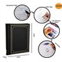 Arpan Lot de 3 albums photo autocollants pour un total de 108 feuilles 216 pages Noir