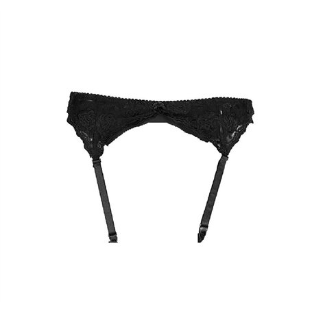 Mytoptrendz® - Porte-jarretelles femme couleur variée S - XL grande taille - Noir - Large