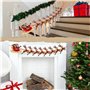 Pere Noel Decoration Premium Réutilisable - Guirlande Noel Pere Noel et Ses Rennes, Guirlande Papier Noel, Banderole Noel, Decor