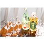 Lot de 6 verres à pamppa et cordial en cristal | Petits verres à spiritueux à tige longue de 85 g pour liqueur, apéritif, digest