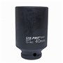 US PRO Tools 3491 Douille d'écrou de moyeu profond à 6 points 40 mm