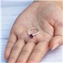 Philip Jones June (Alexandrite) Bague de naissance réglable créée avec des cristaux Zircondia®