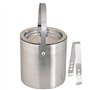 Kosma Seau à glace double paroi en acier inoxydable avec pince | Seau à glaçons – 1,5 l