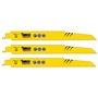 3 lames de scie sabre SabreCut SCRS1110DF_3 225 mm 6 TPI S1110DF pour coupe rapide du bois et du métal compatibles avec Bosch De