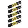 5 x SabreCut SCRH632_5 32 mm H6 Hex Magnétique Impact Tournevis Embouts Set Single End Heavy Duty Compatible avec Dewalt Milwauk