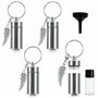 Belle Vous Pendentif Funeraire/Crémation Argenté (Lot de 4) - 4