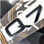 MCK Auto - Q7 Noir Brillant Avant Arrière Aile Noir Badge Logo Botte Emblème Autocollant Adhésif Tuning
