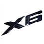 MCK Auto - X6 Noir Brillant Logo de Coffre Arrière Badge Arrière Emblème Modification de Tuning E71 F16 G06