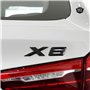 MCK Auto - X6 Noir Brillant Logo de Coffre Arrière Badge Arrière Emblème Modification de Tuning E71 F16 G06