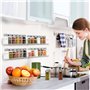 joeji's Kitchen Etagere a Epices Murale Metal 4 Pcs Etagere Cuisine - Porte Epices Cuisine facile à installer etagere murale cui