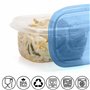 FRESHLY CONTAINED 21 Pièces Boite Plastique Alimentaire - Boite Conservation Alimentaire Réutilisable sans BPA avec Couvercles -