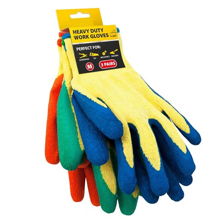 Nozzy Lot de 3 paires de gants de jardinage pour homme et femme – Gants de jardinage résistants aux épines – Gants de travail et