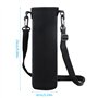 Anseom 2 Pièces Sac de Bouteille d'eau, 8 × 25CM 1500ML Grand Porte-Bouteille Thermos Pochette Bouteille avec Bandoulière Réglab
