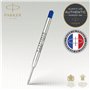 Parker Recharges pour stylo à bille | Pointe moyenne | Lot d'encre Quinkflow bleue et noire
