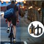 YUNYU Pédales de vélo, noires, légères, en aluminium, avec profil antidérapant et bandes réfléchissantes, pédales à roulement à 