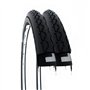 2 COUVERTURES 24 X 1 3/8 (37-540) Paire de pneus Noirs pour Voiture handicapée CARROSSELLE City Bike 24"
