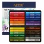 Artme Lot de 24 bâtons de peinture pastel à l'huile Couleurs vives Couleurs intenses Texture mélangable pour toile et papier Hau