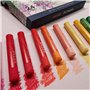 Artme Lot de 24 bâtons de peinture pastel à l'huile Couleurs vives Couleurs intenses Texture mélangable pour toile et papier Hau