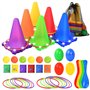 Mapille 35 Pièces Ensemble de Jeu de Lancer d'Anneau pour Enfants