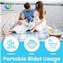 Bidet portable pour post-partum 350 ml – Flacon de lavage périnéal à l'envers pour l'hygiène après la naissance – Flacon pulvéri