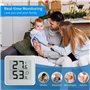 Mini Thermomètre Hygromètre Numérique LCD | Mesure Température & Humidité Intérieur | Thermomètre Digital Maison, Bureau, Serre,