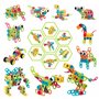 Lot de 189 jouets de construction STEM - créatifs - Construire des jouets éducatifs - Blocs d'ingénierie à partir de 5 6 7 8 9 1