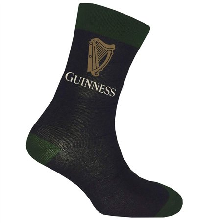 Guinness Irish Label Harp Pour Des Hommes Chaussettes Noir